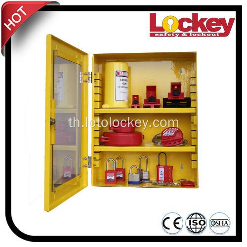 กล่องแท็กแท็ก Lockout Safety Lockout ของกลุ่มเหล็กสีเหลือง